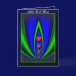 Neon Garden Valentine's Day Card