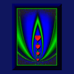 Neon Garden Valentine's Day Poster