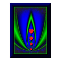 Neon Garden Valentine's Day Poster