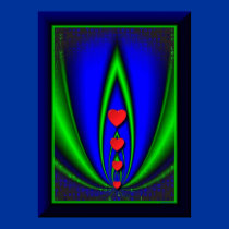 Neon Garden Valentine's Day Poster posters