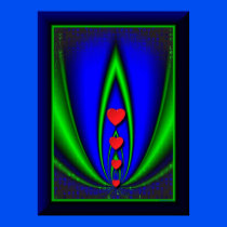Neon Garden Valentine's Day Poster