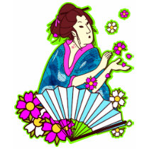 NEON geisha t-shirts by thecuteinstitute NEON geisha t-shirts