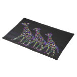 Neon Giraffes American Mojo Placemats