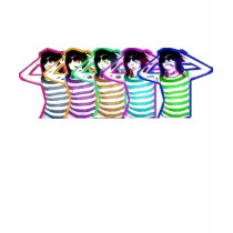Neon Girl Colors t-shirts