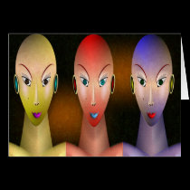 NEON GIRLS CARD