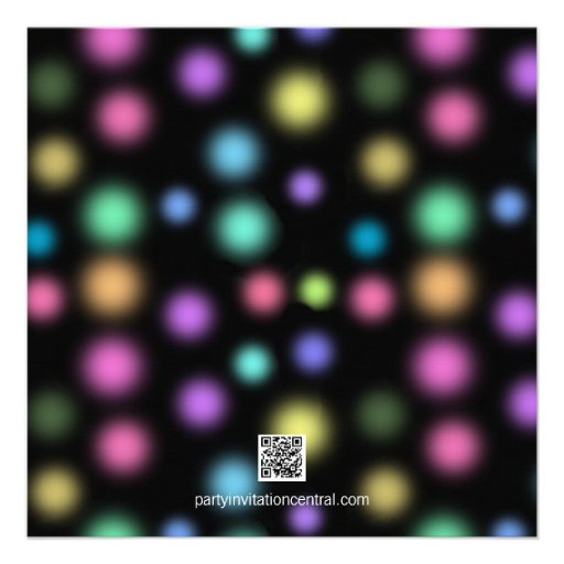 Neon Glow In The Dark Birthday Party Custom Invites