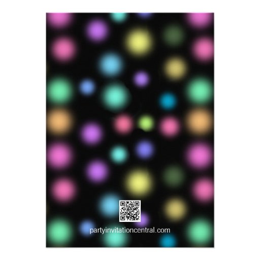Neon Glow In The Dark Birthday Party Personalized Invite
