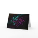 Neon Gnarl Greeting Card