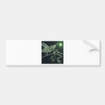 Neon Grasshopper Bumper Sticker