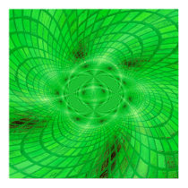 neon green abstraction posters