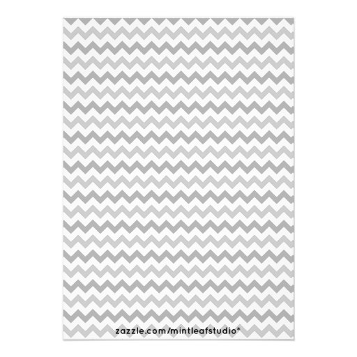 Neon Green and Grey Chevron Girls Night Out Personalized Invitations