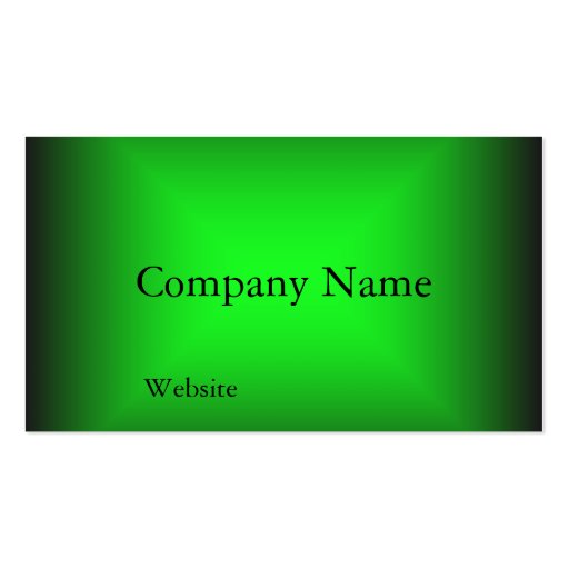 Neon Green Design Business Card Template