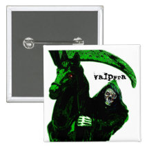 Neon Green Grim Reaper Horseman Series by Valpyra Pins