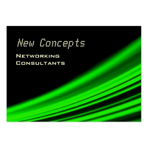Neon Green Modern Business Card Templates