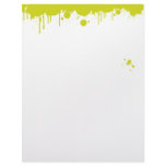 Neon Green Paint Splatters