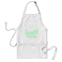 Neon Green Periodic Table Aprons
