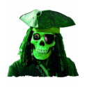 Neon Green Pirate with skully & patch t-shirts