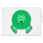 Neon Green Pom Pom Pal Card
