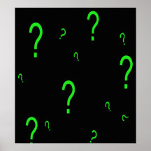Neon Green Question Mark