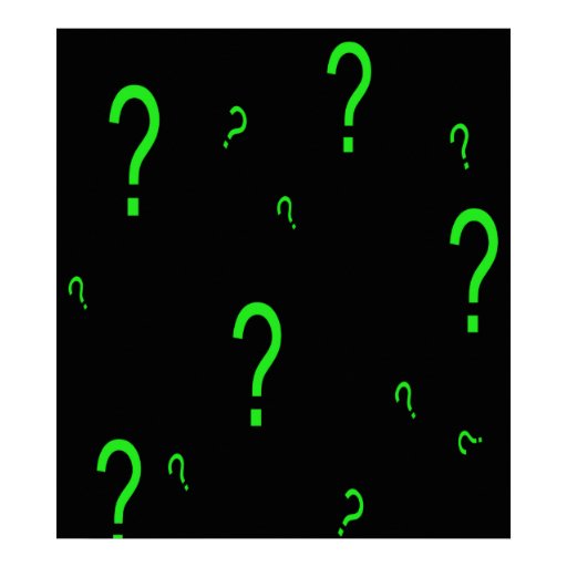 Neon Green Question Mark Print Zazzle