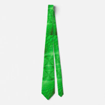 neon green radiation tie
