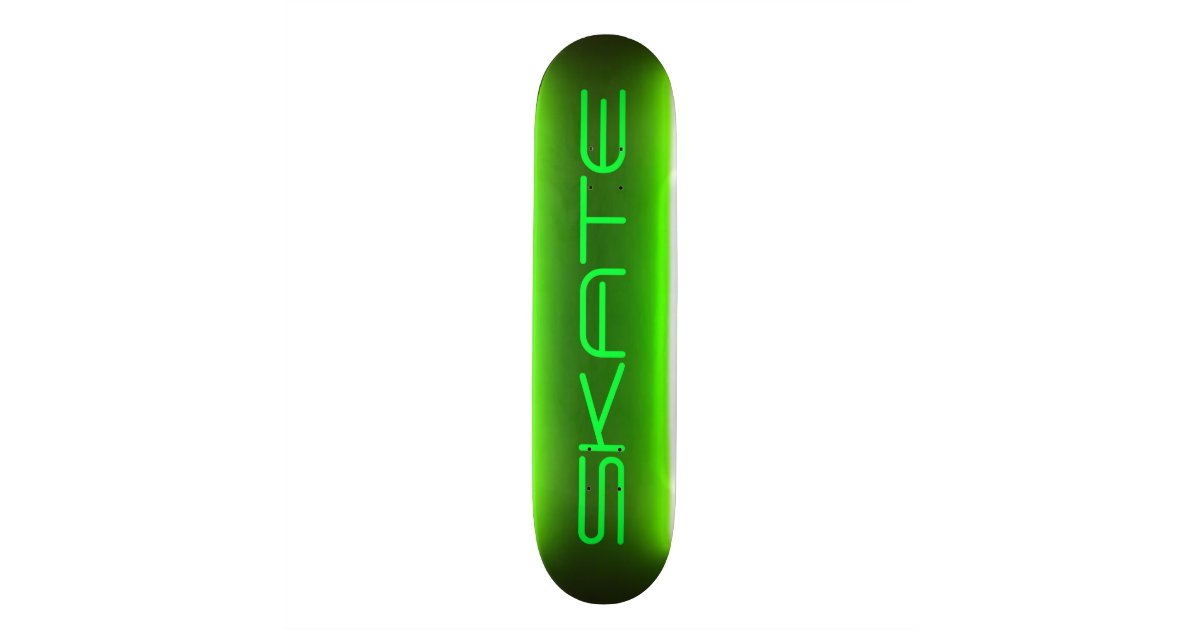 Neon Green Skateboard Zazzle