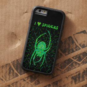 Neon Green Spider Spooky Arachnid Halloween Fun Tough Xtreme iPhone 6 Case
