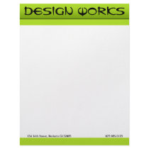Neon Green Statement letterhead