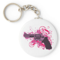 Neon Gun Key Chains