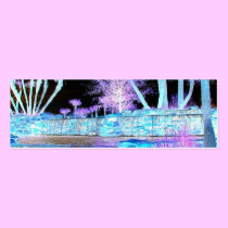 Neon HDR :  Name card (trees and water) business cards