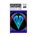 Neon Heart Postage postage