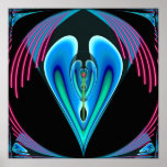 Neon Heart Poster