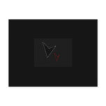 neon hearts post card