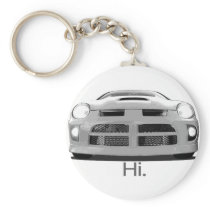 Neon "Hi." Keychains