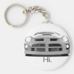Neon "Hi." Keychains