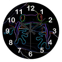 Neon Hopper Wallclock