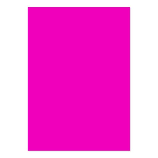 Neon Hot Pink Light Bright Fashion Color Trend Business Card (front side)