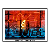 neon jazz blues posters