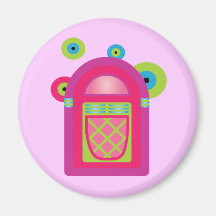 Neon Jukebox Fridge Magnet