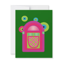 Neon Jukebox invitations by toxiferous Neon Jukebox invitations