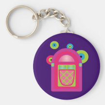 Neon Jukebox Key Chains