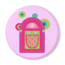 Neon Jukebox magnets by toxiferous Neon Jukebox magnets