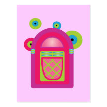 Neon Jukebox Postcard