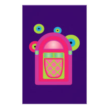 Neon Jukebox Stationery
