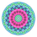 Neon Kaleidoscope Design stickers by sharpcreations Neon Kaleidoscope Design stickers