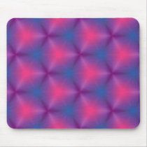 Neon Kaleidoscope Illusion Mousepad