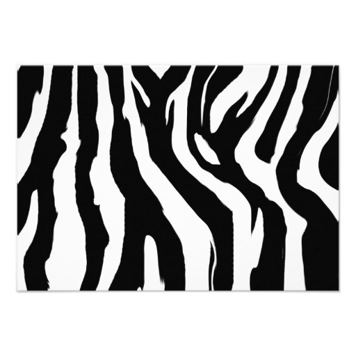 Neon Ladies Night Card zebra Invitations