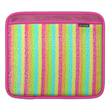 Neon Leopard Print iPad Case MacBook Air Sleeves