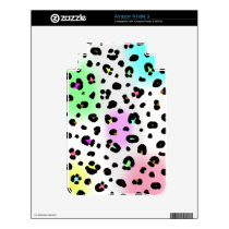Neon Leopard Print Kindle 3 Skin