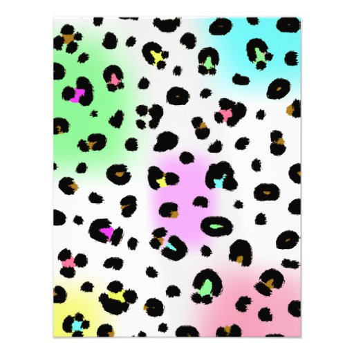 Neon Leopard Print Party Invitation